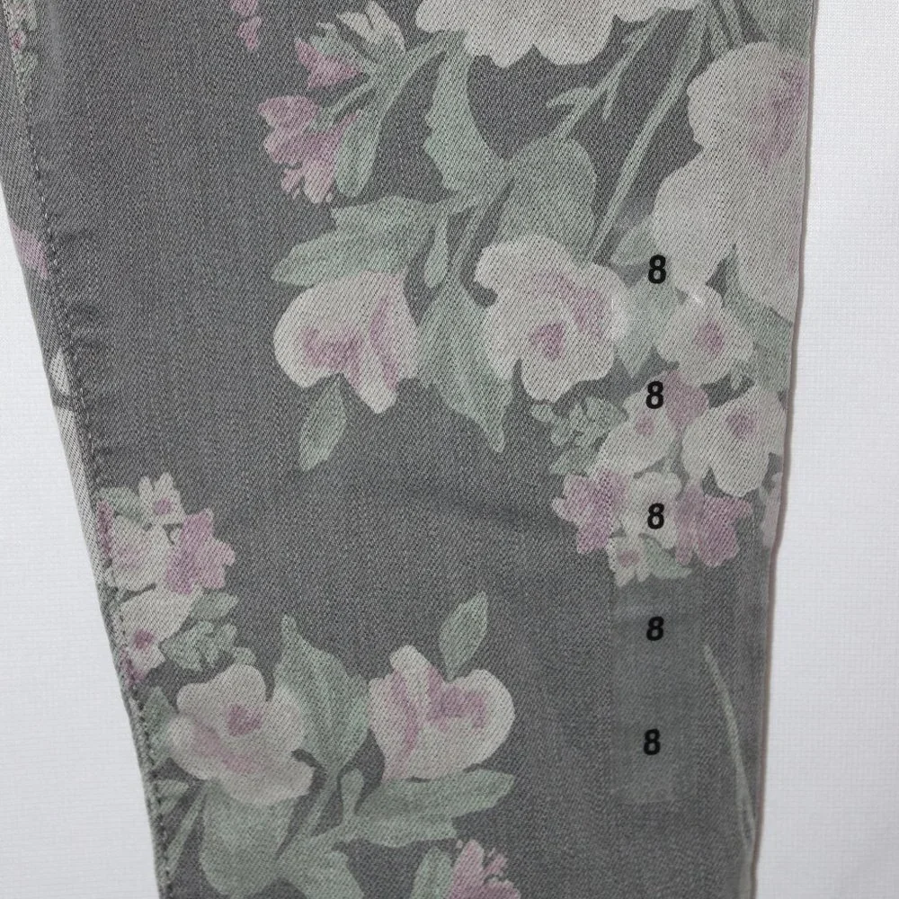 The Children's Place Gray Floral Jeggings